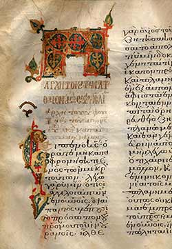 Gruber 52. Gregory l 1536, also l 1544. Lectionary of the Gospels, daily. 12th-13th centuries