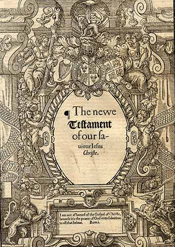 Title page of the New Testament