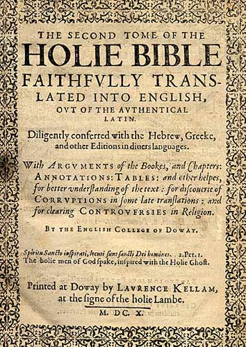 Holie Bible 1610
